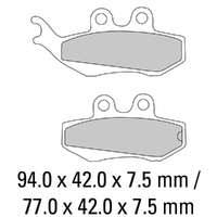 Ferodo Rear Brake Pads for Piaggio Beverly 250 2004-2005 (AG)