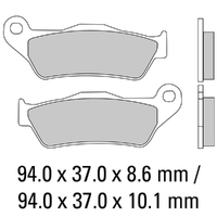 Ferodo Brake Pads Eco Friction Non Sintered 01-2039-EF