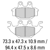 Ferodo Brake Pads Platinum Non Sintered 01-2184-P0