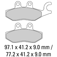 Ferodo Brake Pads Eco Friction Non Sintered 01-2186-EF