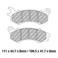 Ferodo Brake Pads Eco Friction Non Sintered 01-2256-EF