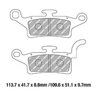 Ferodo Brake Pads Eco Friction Non Sintered 01-2264-EF