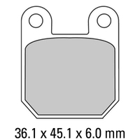 Ferodo Brake Pads AG Argento Non Sintered 01-R405-AG