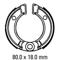 Ferodo Front Brake Shoes for Honda MR50 1972-1973
