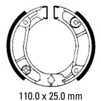 Ferodo Rear Brake Shoes for Honda XR80 1979-1984