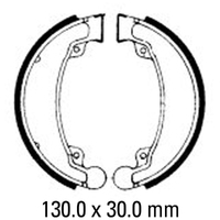 Ferodo Rear Brake Shoes for Honda CMX250C 1987-1988