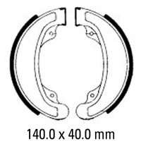 Ferodo Rear Brake Shoes for Suzuki GSX400F (4 Cyl A-C) 1981-1983