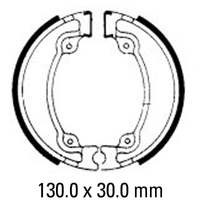 Ferodo Rear Brake Shoes for Honda VT500E 1983-1984