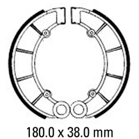 Ferodo Rear Brake Shoes for Honda CB650 1979-1980