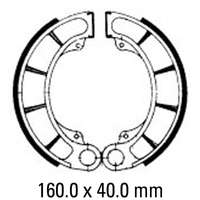 Ferodo Rear Brake Shoes for Honda VT600C 1994-1999