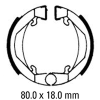 Ferodo Rear Brake Shoes for KTM 50 SX Pro Junior 1998-2001