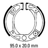 Ferodo Rear Brake Shoes for Honda TLR200 1983-1987