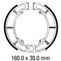 Ferodo Rear Brake Shoes for Kawasaki W650/EJ650 2001-2003