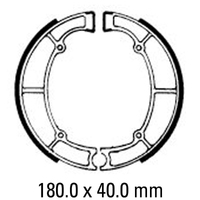 Ferodo Rear Brake Shoes for Kawasaki Vulcan 800/VN800 1995-1998