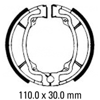 Ferodo Rear Brake Shoes for Suzuki FR80 1977