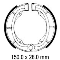 Ferodo Rear Brake Shoes for Suzuki LT185 1984-1987