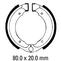 Ferodo Front Brake Shoes for Suzuki RM50 1992