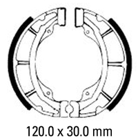 Ferodo Rear Brake Shoes for Suzuki TS125X 1985-1989