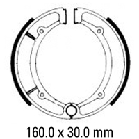 Ferodo Rear Brake Shoes for Yamaha Kodiak 400 4x4 (YFM400FW) 1993-2000