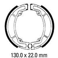 Ferodo Rear Brake Shoes for Yamaha YZ125 1985-1987