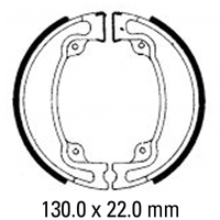 Ferodo Rear Brake Shoes for Honda CR480R 1983