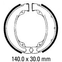 Ferodo Rear Brake Shoes for Honda TRX250TE 2003-2014