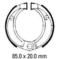 Ferodo Rear Brake Shoes for Honda CR80R 1985-1991