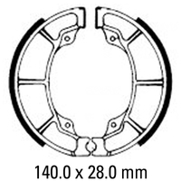 Ferodo Rear Brake Shoes for Polaris 200 Sawtooth (rear drum) 2006
