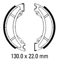 Ferodo Front Brake Shoes for Yamaha YZ250 1982-1984