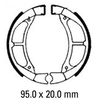 Ferodo Rear Brake Shoes for Yamaha YZ60 1982-1984