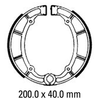 Ferodo Rear Brake Shoes for Yamaha XV1000 (Virago) 1985