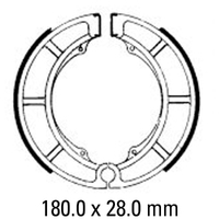 Ferodo Rear Brake Shoes for Suzuki T500 (All models) 1968-1974