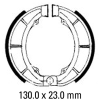 Ferodo Rear Brake Shoes for Suzuki PE175 1980-1983