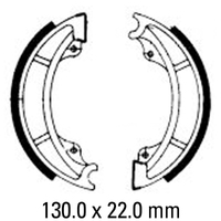 Ferodo Front Brake Shoes for Suzuki RM125 1984