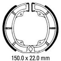 Ferodo Front Brake Shoes for Suzuki RM250 1981-1982