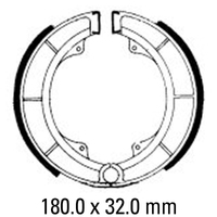Ferodo Rear Brake Shoes for Suzuki GS550D 1977-1978