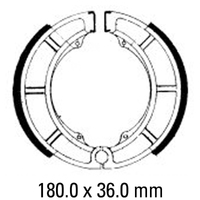 Ferodo Rear Brake Shoes for Suzuki Volusia 800/VL800 1997-2004