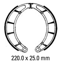 Ferodo Front Brake Shoes for Moto Guzzi 850 ALL MODELS 1972-1974
