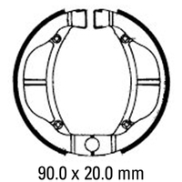 Ferodo Rear Brake Shoes for Kawasaki KX60 1983-2004