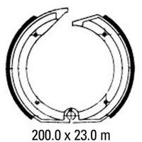 Ferodo Brake Shoes 02-0805-00