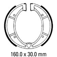 Ferodo Rear Brake Shoes for Husqvarna WR240 1985-1991