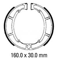 Ferodo Rear Brake Shoes for Maico ALL MODELS 1984