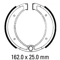 Ferodo Front Brake Shoes for Husqvarna CR250 1978-1980