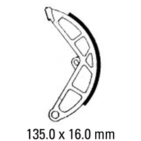Ferodo Rear Brake Shoes for Piaggio Ciao 50 1977-2002