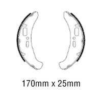 Ferodo Rear Brake Shoes for Piaggio Corsa 200 1989-1989