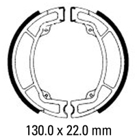Ferodo Front Brake Shoes for Yamaha TT250 1980-1983