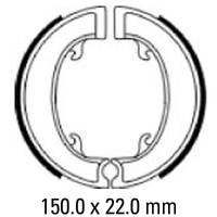 Ferodo Front Brake Shoes for BSA 250 C15 1958-1967