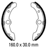 Ferodo Front Brake Shoes for Yamaha Big Bear 4x4 (YFM350FW) 1987-1988
