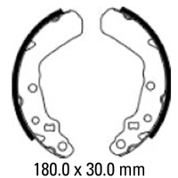 Ferodo Front Brake Shoes for Suzuki KingQuad 300 2WD/LT-F300 1999-2001