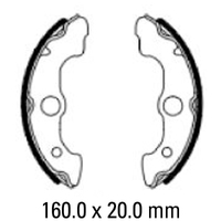 Ferodo Front Brake Shoes for Honda TRX650FA 2003-2005